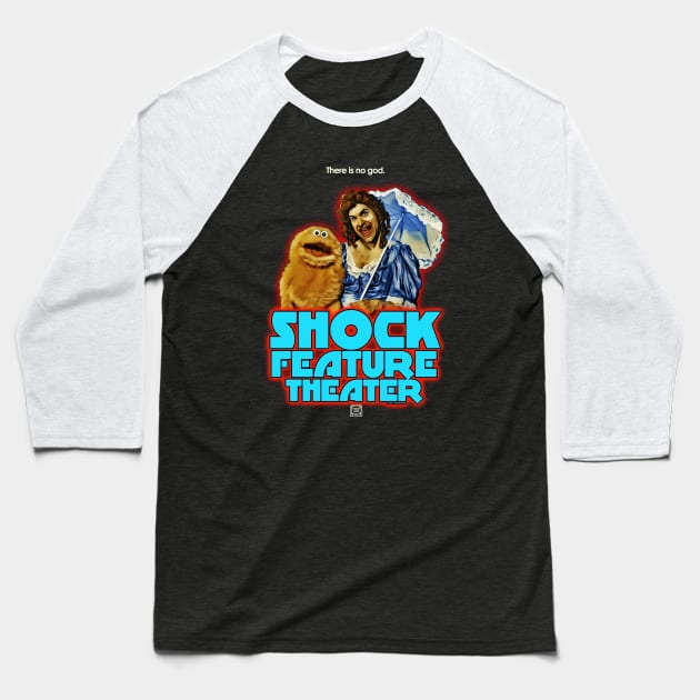 SHOCK FEATURE THEATER with Mini Coffee & Ookie Baseball T-Shirt by RobSchrab